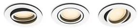 Έξυπνο Χωνευτό Σποτ Led 3xGU10 5W Φ9cm Hue WA Σετ Milliskin Philips Hue-929003045001-Λευκό 929003045001