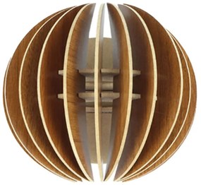 Φωτιστικό Τοίχου - Απλίκα 390FLH2115 19,5x16,5x19,5cm E27 40W Walnut Opviq