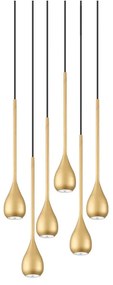 Φωτιστικό Οροφής Κρεμαστό 01179-13 GU10 LED 40cm Gold Luma