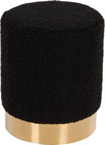 ΣΚΑΜΠΟ LEVY HM8408.24 ΜΠΟΥΚΛΕ ΥΦΑΣΜΑ ΜΑΥΡΟ ΜΕ ΧΡΥΣΗ ΒΑΣΗ Φ35x42Υ εκ.