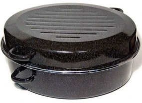 Γάστρα Εμαγιέ ET74200042 42cm 10,5lt Black Max Home Aluminium