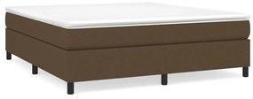 ΚΡΕΒΑΤΙ BOXSPRING ΜΕ ΣΤΡΩΜΑ ΣΚΟΥΡΟ ΚΑΦΕ 180X200 ΕΚ ΥΦΑΣΜΑΤΙΝΟ 3144442