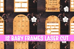 Σετ των 2 Intra απο ξύλο plywood 3mm-4mm πάχος Baby Home Decor Cut  Δίασταση 15x15 cm INTRAFABR-119591214