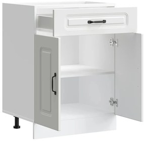 vidaXL ντουλάπι βάσης κουζίνας Kalmar Λευκό από Επεξεργασμένο Ξύλο