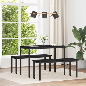 vidaXL Τραπεζαρίες 110 x 55 x 75 cm ΜΕΤΑΛΛΟ Ορθογώνιος
