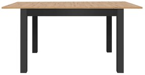 Τραπέζι Boston 478, Artisan βελανιδιά, Μαύρο, 75x60x100cm, 22 kg, Επιμήκυνση, Πλαστικοποιημένη μοριοσανίδα | Epipla1.gr