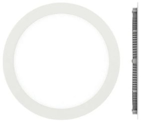 Πάνελ Led Χωνευτό Στρογγυλό  VK/04050/W/D Φ22,5cm 18W 6000K White VKLed Στρόγγυλο