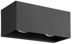 Φωτιστικό Επίτοιχο Eglo 900292 LESMO Μαύρο Ματ (Black Mat) 3000K
