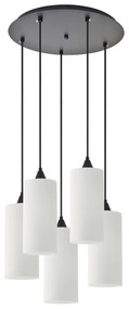 SE21-BL-4-5BL-GL3 ADEPT TUBE  Pendant White Glass+