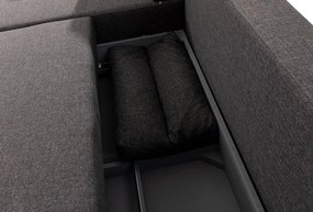 Corner Sofa-Bed Tloft Mini - Anthracite Anthracite