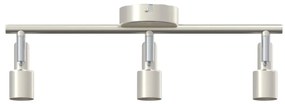 vidaXL Σποτ οροφής Βουρτσισμένο Νίκελ 39 x 10.5 x 10.5 εκ Ατσάλι