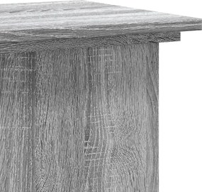 vidaXL Βάσεις Φυτών Γκρι Sonoma 33x33x100εκ. Επεξεργασμένο Ξύλο