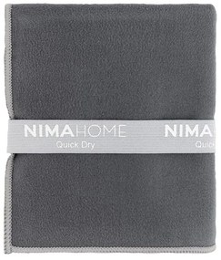 Πετσέτα Γυμναστηρίου Riva Dark Grey Nima Γυμναστηρίου 50x90cm Microfiber