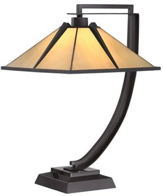 Επιτραπέζιο Φωτιστικό 1xE27 Μπρονζέ Tiffany Pomeroy QZ-POMEROY-TL Elstead Lighting QZ-POMEROY-TL Μπρονζέ