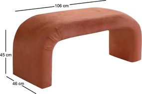 Πουφ Σκαμπό Κοραλί NU BENCH 46x106x45