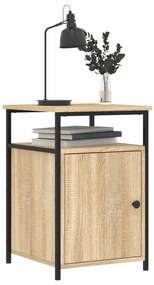 vidaXL Κομοδίνο Sonoma Δρυς 40 x 42 x 60 εκ. από Επεξεργασμένο Ξύλο