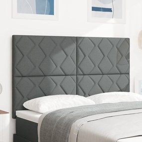 vidaXL Κεφαλάρι Σχέδιο Διαμαντιών Σκούρο Γκρι 140 εκ Υφάσματος