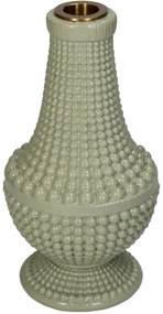 Κηροπήγιο ArteLibre Χάντρες Μπεζ Polyresin 10.8x10.8x19.3cm-05153594