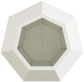 vidaXL Γλάστρα Λευκό 50 x 50 x 40 cm Ατσάλι