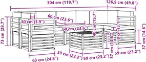 vidaXL Σειρά Καναπέ Εξωτερικού 8 pcs Λευκό και Κρεμ Πολυεστέρας