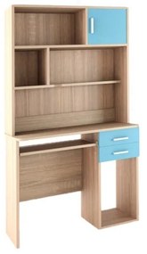 SARFURNITURE Γραφείο παιδικό με εταζέρα σιέλ SAR-111319