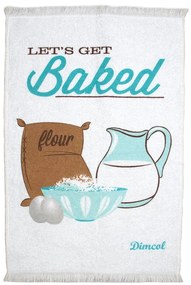 Πετσέτα Κουζίνας Baked 07 White DimCol 40x60cm 100% Cotton