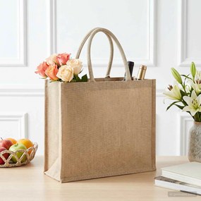 vidaXL Τσάντες από γιούτα 10 pcs Φυσικό 42 x 33 x 19 εκ