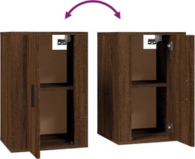 vidaXL Σετ Επίπλων Τηλεόρασης 3 Τεμαχίων Καφέ δρυς Επεξ. Ξύλο