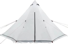 vidaXL Σκηνή Οικογενειακή Tipi 8 Ατ. Αδιάβροχη Λευκή Ύφασμα Συσκότισης