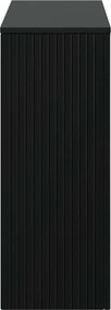 vidaXL Τραπέζι κονσόλας Ριγέ Μαύρο 101 x 29 x 74 εκ.