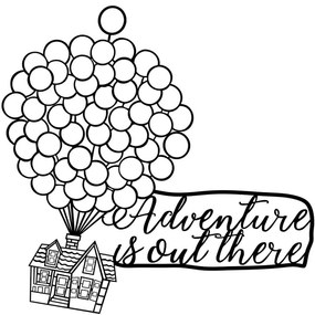 Διακοσμητικό Τοίχου Adventure Is Out There 899SKL2584 65x70cm Black Wallity Μέταλλο