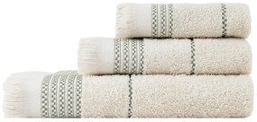 Πετσέτες Μπάνιου (Σετ 3τμχ) Nima Plush 480gsm Μπεζ
