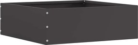vidaXL Περίγραμμα γκαζόν Μαύρο 40 x 40 x 13 cm Ατσάλι