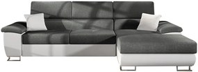 Γωνιακός καναπές Cotere mini-Gkri-Leuko-Δεξιά