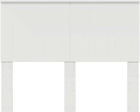 vidaXL Κεφαλάρι με κεφαλάρι Λευκό 120 cm Επεξεργασμένο ξύλο