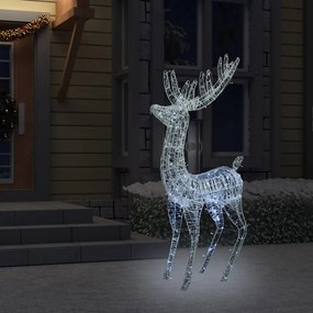 vidaXL Χριστουγ. Τάρανδος 250 LED Ψυχρό Λευκό 180 εκ. Ακρυλικό