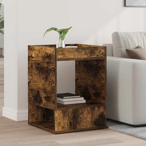 vidaXL End Table Καπνιστό Δρύς 40 x 40 x 56 εκ. Επεξεργασμένο ξύλο
