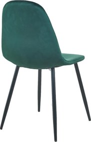 Καρέκλα μεταλλική Nextdeco Iris πετρόλ Υ84,5x43x40 εκ
