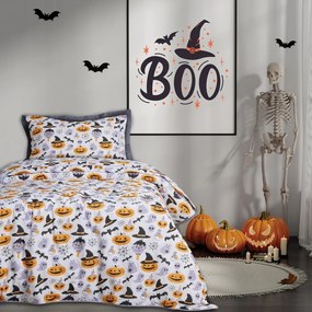 Παπλωματοθήκη Παιδική 4967 (Σετ 2τμχ) White-Orange Das Home Μονό 160x240cm Βαμβάκι-Πολυέστερ