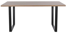 Τραπεζαρία Home ESPRIT Καφέ Μαύρο Σίδερο Ξύλο MDF 160 x 90 x 75 cm