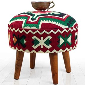 Σκαμπό Melik 209FLF1313 46x42cm Multi