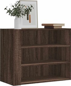 vidaXL Ντουλάπι Τοίχου Καφέ Δρυς 75x35x60 εκ. Επεξεργασμένο Ξύλο