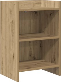 vidaXL Κομοδίνα Artisan Δρυς 40 x 30 x 60 cm Επεξεργασμένο Ξύλο