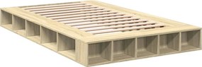 vidaXL Πλαίσιο Κρεβατιού Sonoma Δρυς 120x200 εκ. Επεξεργασμένο Ξύλο
