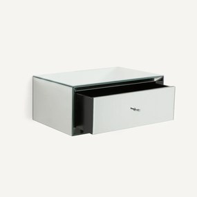 Επιτοίχιο κομοδίνο από MDF και καθρέφτη, KHONSOU