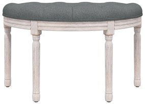 vidaXL Πάγκος Σκούρο Γκρι 81,5x41x49 εκ. Υφασμάτινος