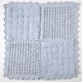 Πατάκι Μπάνιου Biscuit Blue Down Town 125X125 100% Cotton