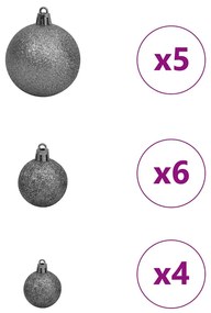 vidaXL Τεχνητό Χριστουγεννιάτικο Δέντρο με 150 LED Πράσινο 150 cm