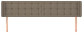 vidaXL Κεφαλάρι με Πτερύγια Taupe 183x16x78/88 εκ. Υφασμάτινο