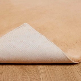 vidaXL Χαλιά Ψεύτικου Κουνελιού Olite Taupe 240 x 240 cm Πολυεστέρας